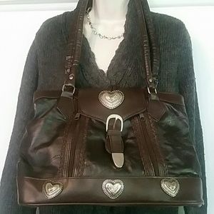 Leather & Silver Bag